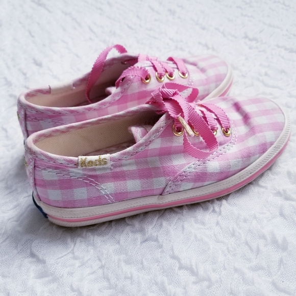 Keds x Kate Spade Champion Seasonal Pink Gingham Toddler Size 8 - Picture 7 of 7